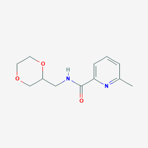 N-(1,4-dioxan-2-ylmethyl)-6-methylpyridine-2-carboxamide