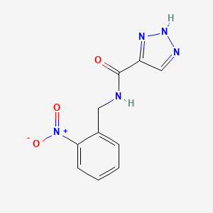 N-[(2-nitrophenyl)methyl]-2H-triazole-4-carboxamide