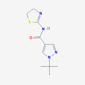 1-tert-butyl-N-(4,5-dihydro-1,3-thiazol-2-yl)pyrazole-4-carboxamide