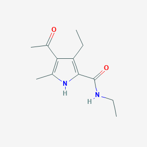 4-acetyl-N,3-diethyl-5-methyl-1H-pyrrole-2-carboxamide