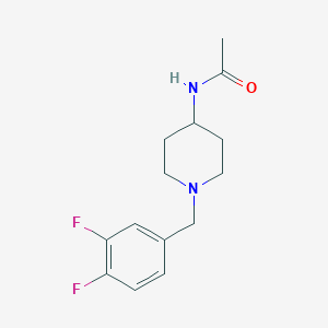 N-[1-[(3,4-difluorophenyl)methyl]piperidin-4-yl]acetamide