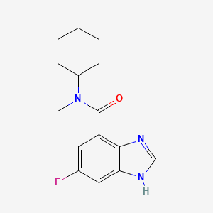 N-cyclohexyl-6-fluoro-N-methyl-1H-benzimidazole-4-carboxamide