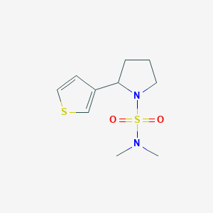 N,N-dimethyl-2-thiophen-3-ylpyrrolidine-1-sulfonamide