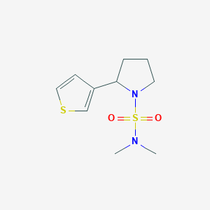 molecular formula C10H16N2O2S2 B7530444 N,N-dimethyl-2-thiophen-3-ylpyrrolidine-1-sulfonamide 