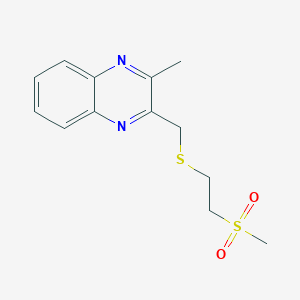 2-Methyl-3-(2-methylsulfonylethylsulfanylmethyl)quinoxaline