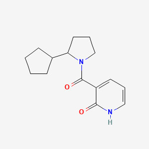 3-(2-cyclopentylpyrrolidine-1-carbonyl)-1H-pyridin-2-one
