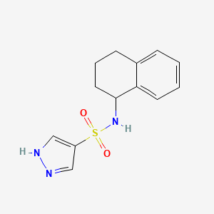 N-(1,2,3,4-tetrahydronaphthalen-1-yl)-1H-pyrazole-4-sulfonamide