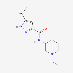 N-(1-ethylpiperidin-3-yl)-5-propan-2-yl-1H-pyrazole-3-carboxamide