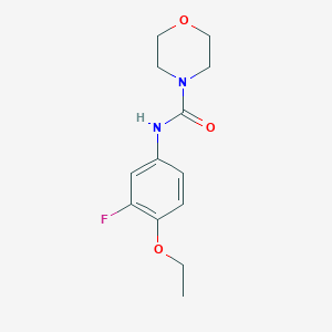molecular formula C13H17FN2O3 B7530633 N-(4-ethoxy-3-fluorophenyl)morpholine-4-carboxamide 