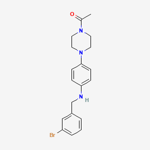 1-(4-{4-[(3-Bromobenzyl)amino]phenyl}piperazin-1-yl)ethanone