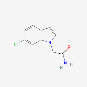 molecular formula C10H9ClN2O B7530672 2-(6-Chloroindol-1-yl)acetamide 