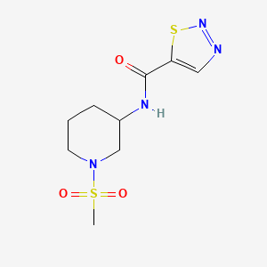 N-(1-methylsulfonylpiperidin-3-yl)thiadiazole-5-carboxamide