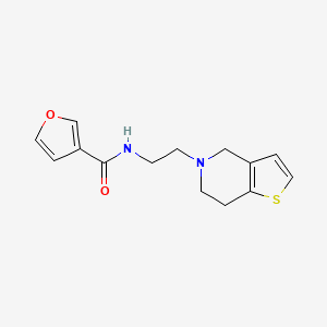 N-[2-(6,7-dihydro-4H-thieno[3,2-c]pyridin-5-yl)ethyl]furan-3-carboxamide