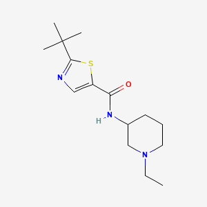 2-tert-butyl-N-(1-ethylpiperidin-3-yl)-1,3-thiazole-5-carboxamide