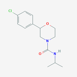 2-(4-chlorophenyl)-N-propan-2-ylmorpholine-4-carboxamide