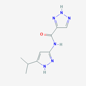 N-(5-propan-2-yl-1H-pyrazol-3-yl)-2H-triazole-4-carboxamide