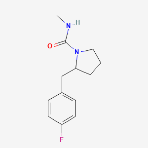 2-[(4-fluorophenyl)methyl]-N-methylpyrrolidine-1-carboxamide
