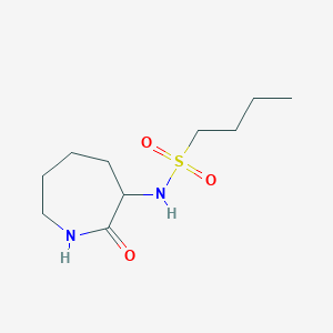 molecular formula C10H20N2O3S B7530860 N-(2-oxoazepan-3-yl)butane-1-sulfonamide 