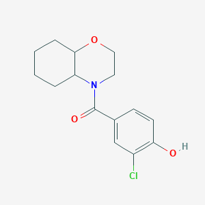 2,3,4a,5,6,7,8,8a-Octahydrobenzo[b][1,4]oxazin-4-yl-(3-chloro-4-hydroxyphenyl)methanone