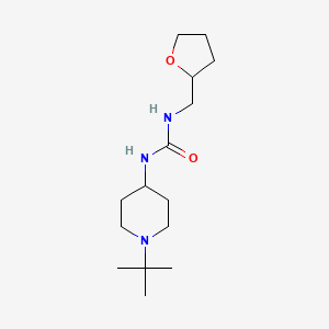 1-(1-Tert-butylpiperidin-4-yl)-3-(oxolan-2-ylmethyl)urea