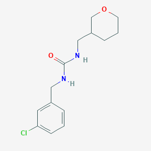 1-[(3-Chlorophenyl)methyl]-3-(oxan-3-ylmethyl)urea