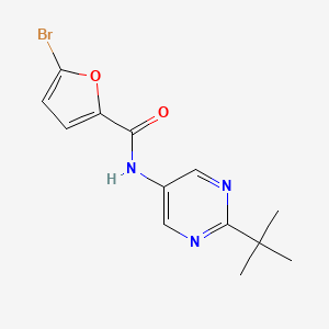 molecular formula C13H14BrN3O2 B7530937 5-bromo-N-(2-tert-butylpyrimidin-5-yl)furan-2-carboxamide 