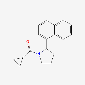 Cyclopropyl-(2-naphthalen-1-ylpyrrolidin-1-yl)methanone