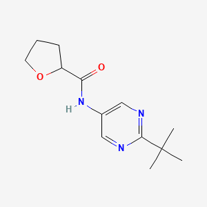 molecular formula C13H19N3O2 B7530950 N-(2-tert-butylpyrimidin-5-yl)oxolane-2-carboxamide 