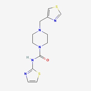 N-(1,3-thiazol-2-yl)-4-(1,3-thiazol-4-ylmethyl)piperazine-1-carboxamide