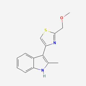 2-(methoxymethyl)-4-(2-methyl-1H-indol-3-yl)-1,3-thiazole