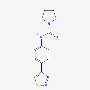 N-[4-(thiadiazol-4-yl)phenyl]pyrrolidine-1-carboxamide