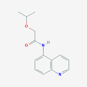 molecular formula C14H16N2O2 B7531030 2-propan-2-yloxy-N-quinolin-5-ylacetamide 