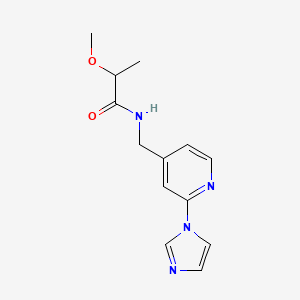 N-[(2-imidazol-1-ylpyridin-4-yl)methyl]-2-methoxypropanamide