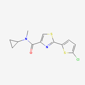 2-(5-chlorothiophen-2-yl)-N-cyclopropyl-N-methyl-1,3-thiazole-4-carboxamide