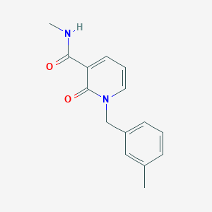 N-methyl-1-[(3-methylphenyl)methyl]-2-oxopyridine-3-carboxamide