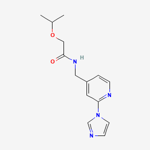 N-[(2-imidazol-1-ylpyridin-4-yl)methyl]-2-propan-2-yloxyacetamide