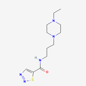N-[3-(4-ethylpiperazin-1-yl)propyl]thiadiazole-5-carboxamide