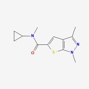 N-cyclopropyl-N,1,3-trimethylthieno[2,3-c]pyrazole-5-carboxamide