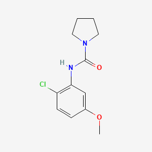 molecular formula C12H15ClN2O2 B7531143 N-(2-chloro-5-methoxyphenyl)pyrrolidine-1-carboxamide 