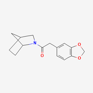 1-(2-Azabicyclo[2.2.1]heptan-2-yl)-2-(1,3-benzodioxol-5-yl)ethanone