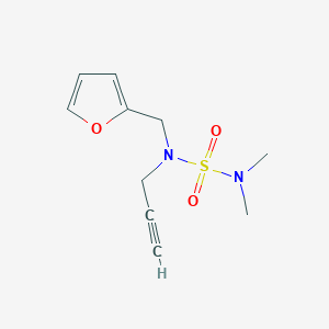 N-(dimethylsulfamoyl)-N-(furan-2-ylmethyl)prop-2-yn-1-amine