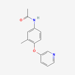 molecular formula C14H14N2O2 B7531219 N-(3-methyl-4-pyridin-3-yloxyphenyl)acetamide 