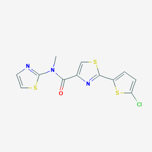 2-(5-chlorothiophen-2-yl)-N-methyl-N-(1,3-thiazol-2-yl)-1,3-thiazole-4-carboxamide