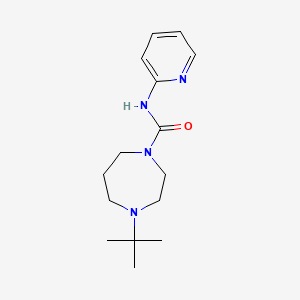 molecular formula C15H24N4O B7531248 4-tert-butyl-N-pyridin-2-yl-1,4-diazepane-1-carboxamide 