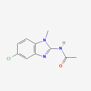molecular formula C10H10ClN3O B7531264 N-(5-chloro-1-methylbenzimidazol-2-yl)acetamide 