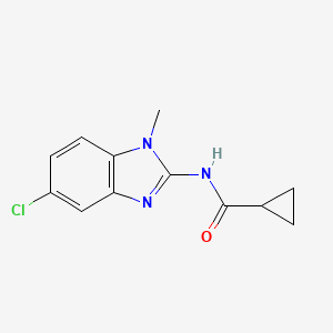 N-(5-chloro-1-methylbenzimidazol-2-yl)cyclopropanecarboxamide