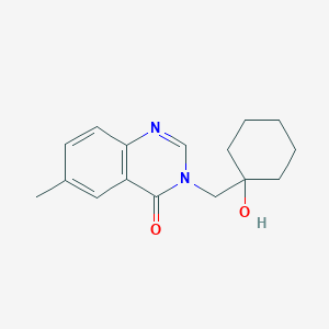 3-[(1-Hydroxycyclohexyl)methyl]-6-methylquinazolin-4-one