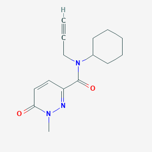 N-cyclohexyl-1-methyl-6-oxo-N-prop-2-ynylpyridazine-3-carboxamide