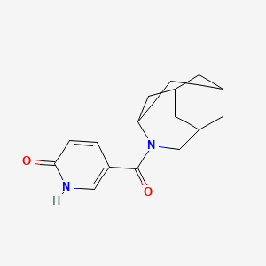 molecular formula C16H20N2O2 B7531397 5-(4-azatricyclo[4.3.1.13,8]undecane-4-carbonyl)-1H-pyridin-2-one 