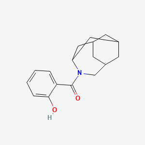 molecular formula C17H21NO2 B7531413 4-Azatricyclo[4.3.1.13,8]undecan-4-yl-(2-hydroxyphenyl)methanone 